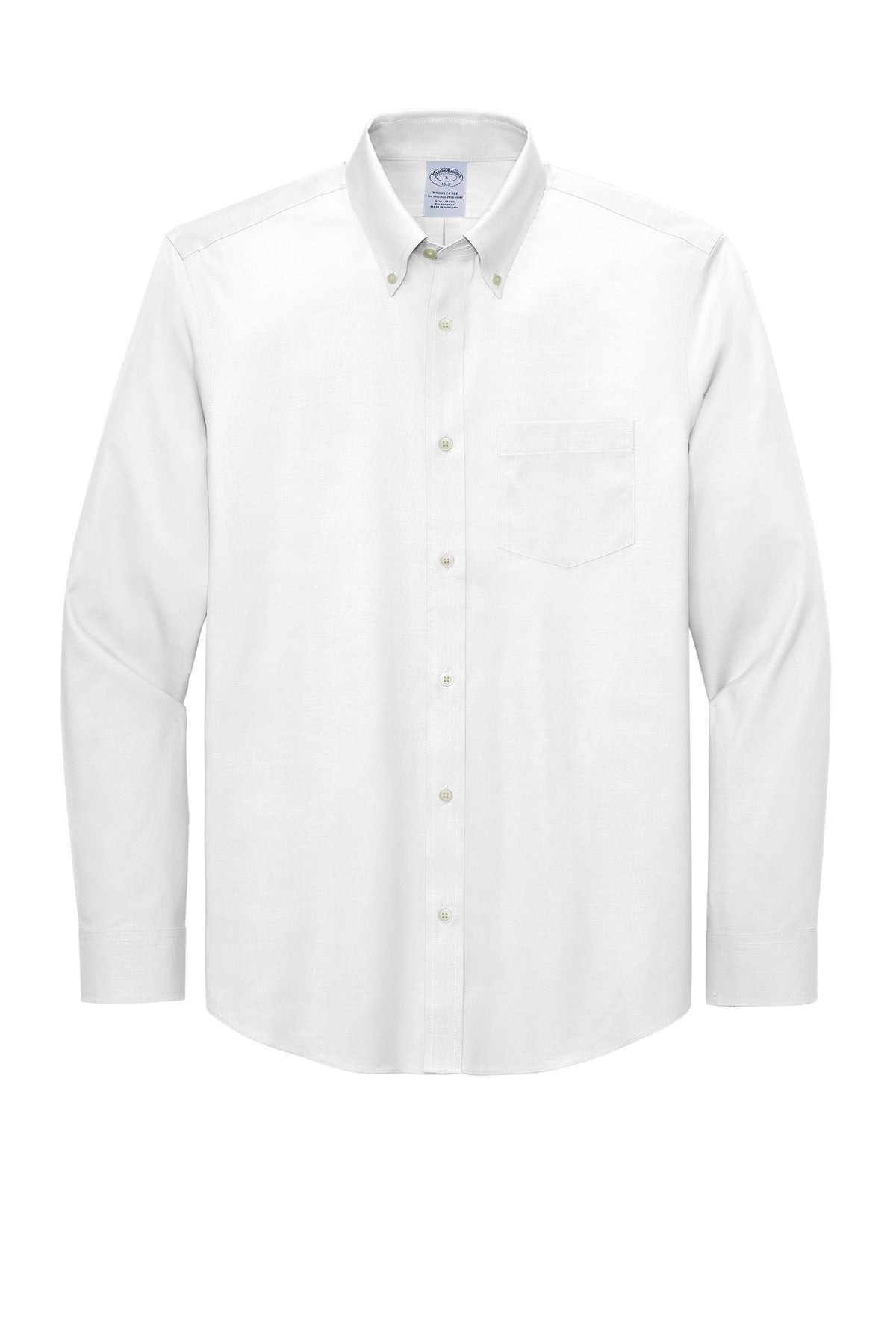 Wrinkle-Free Stretch Pinpoint Long Sleeve Shirt