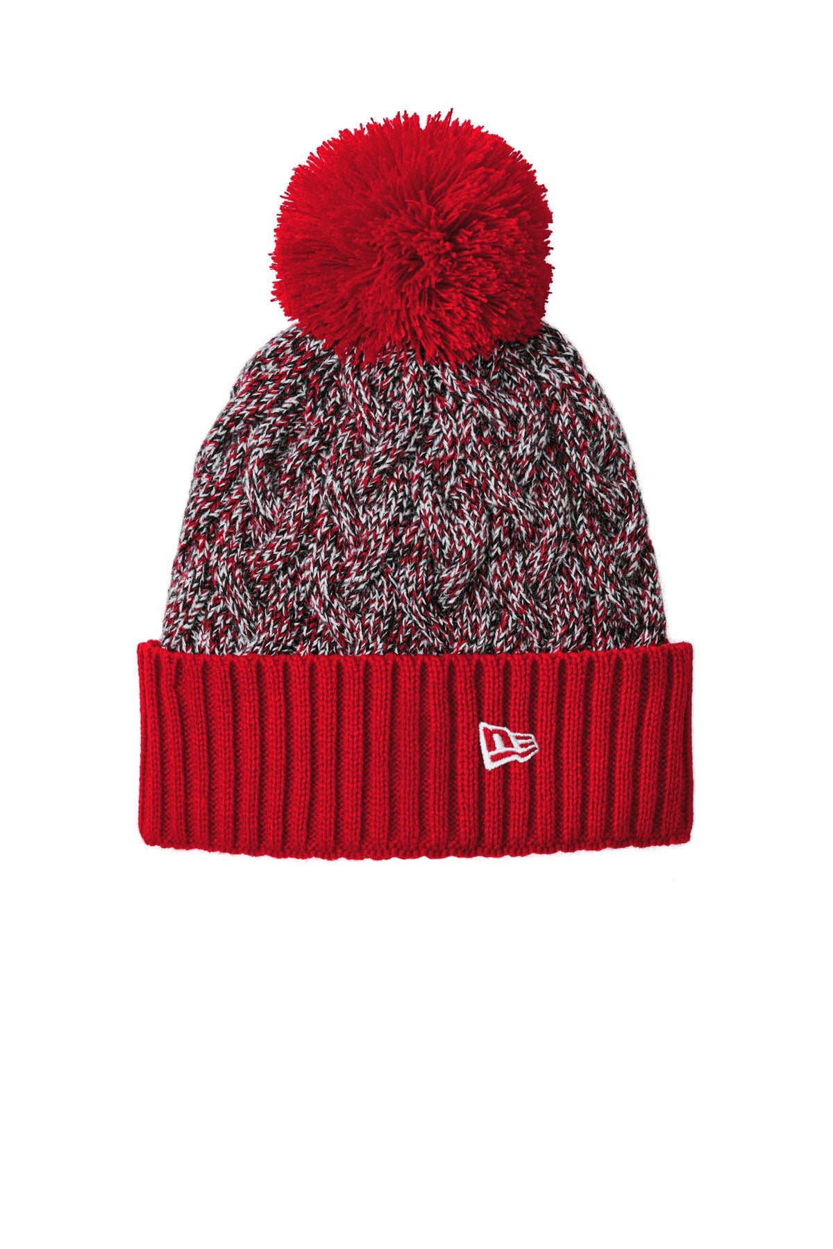 Marled Knit Pom Beanie