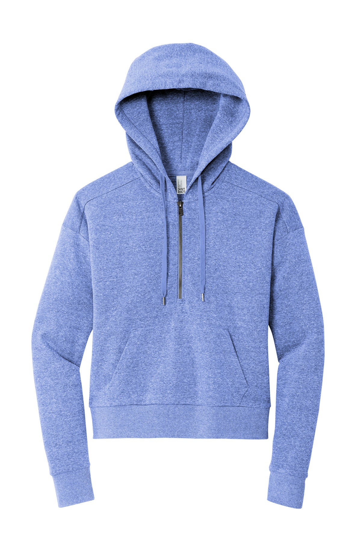 Ladie Perfect Tri-Blend Fleece Lightweight 1/2 Zip Pullover