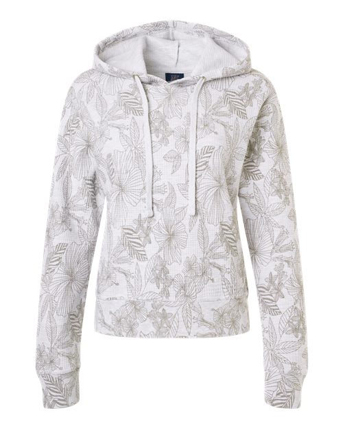 Ladies Maddie Floral Print Hooded Sweatshirt