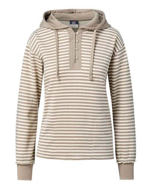 Ladies Alina Henley Hooded Sweatshirt