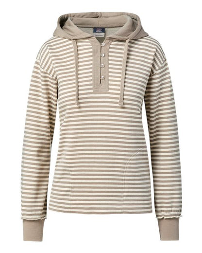 Ladies Alina Henley Hooded Sweatshirt