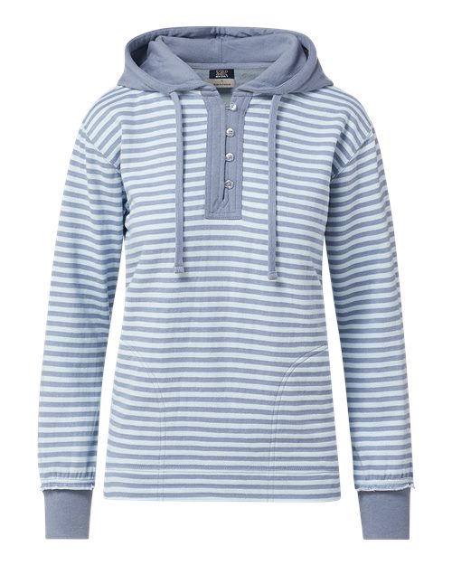 Ladies Alina Henley Hooded Sweatshirt