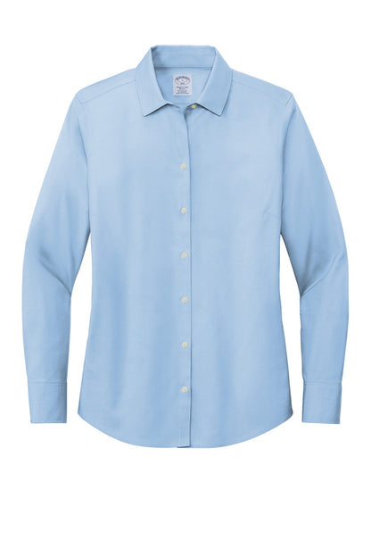 Ladies Wrinkle-Free Stretch Pinpoint Long Sleeve Shirt