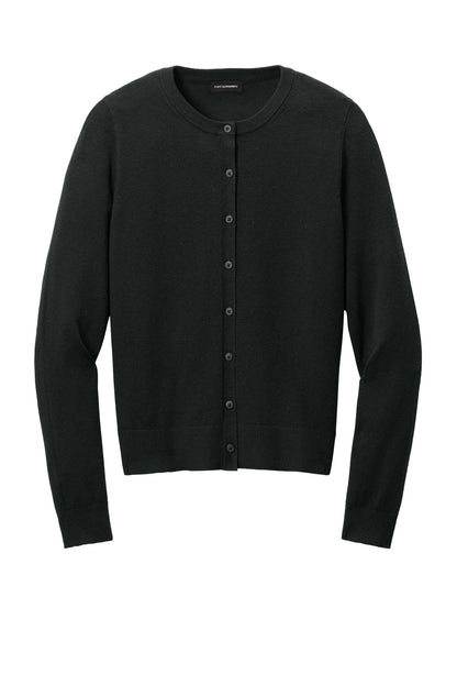 Ladies Easy Care Crewneck Cardigan Sweater