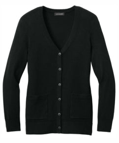 Ladies Easy Care Button-Up Cardigan Sweater