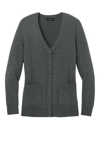Ladies Easy Care Button-Up Cardigan Sweater