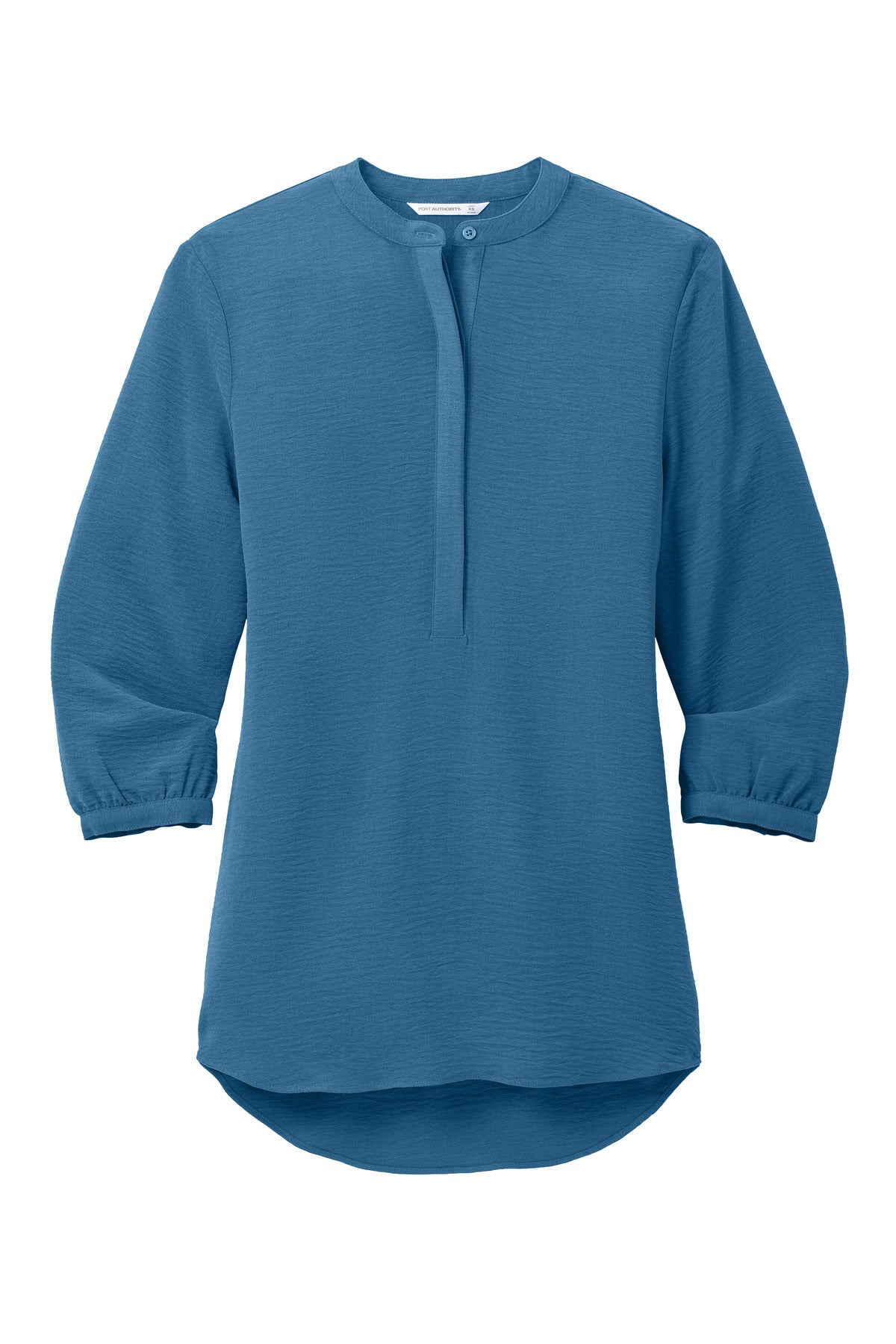 Ladies 3/4 Sleeve Textured Crepe Tunic