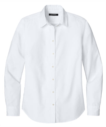 Ladies Nailhead Easy Care Long Sleeve Shirt