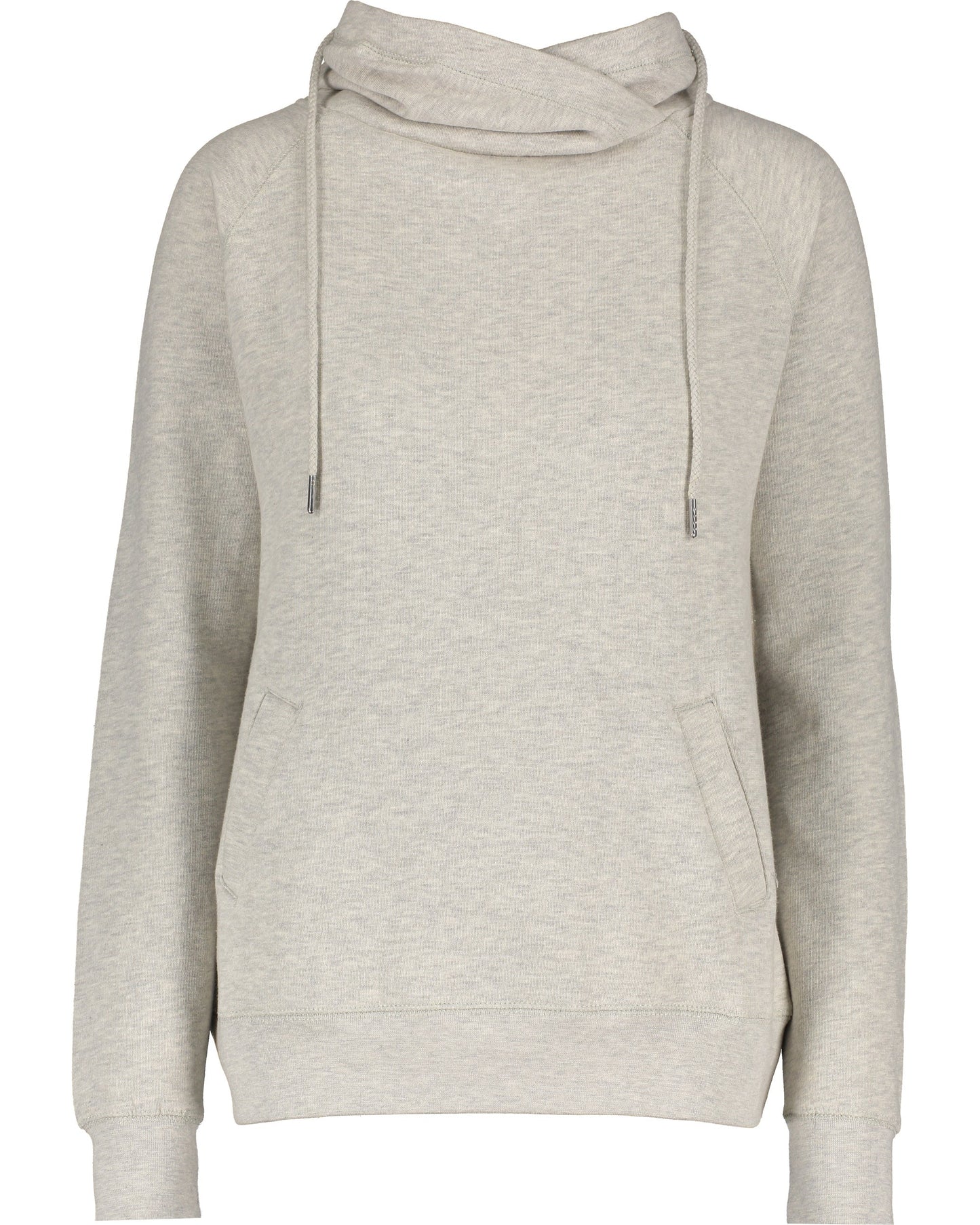 Ladies Funnel Neck Hooded Sweatshirt