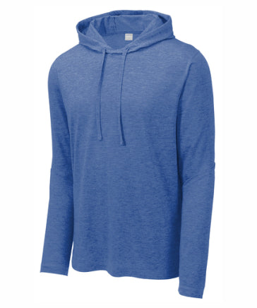 Tri-Blend Wicking Hooded Long Sleeve T