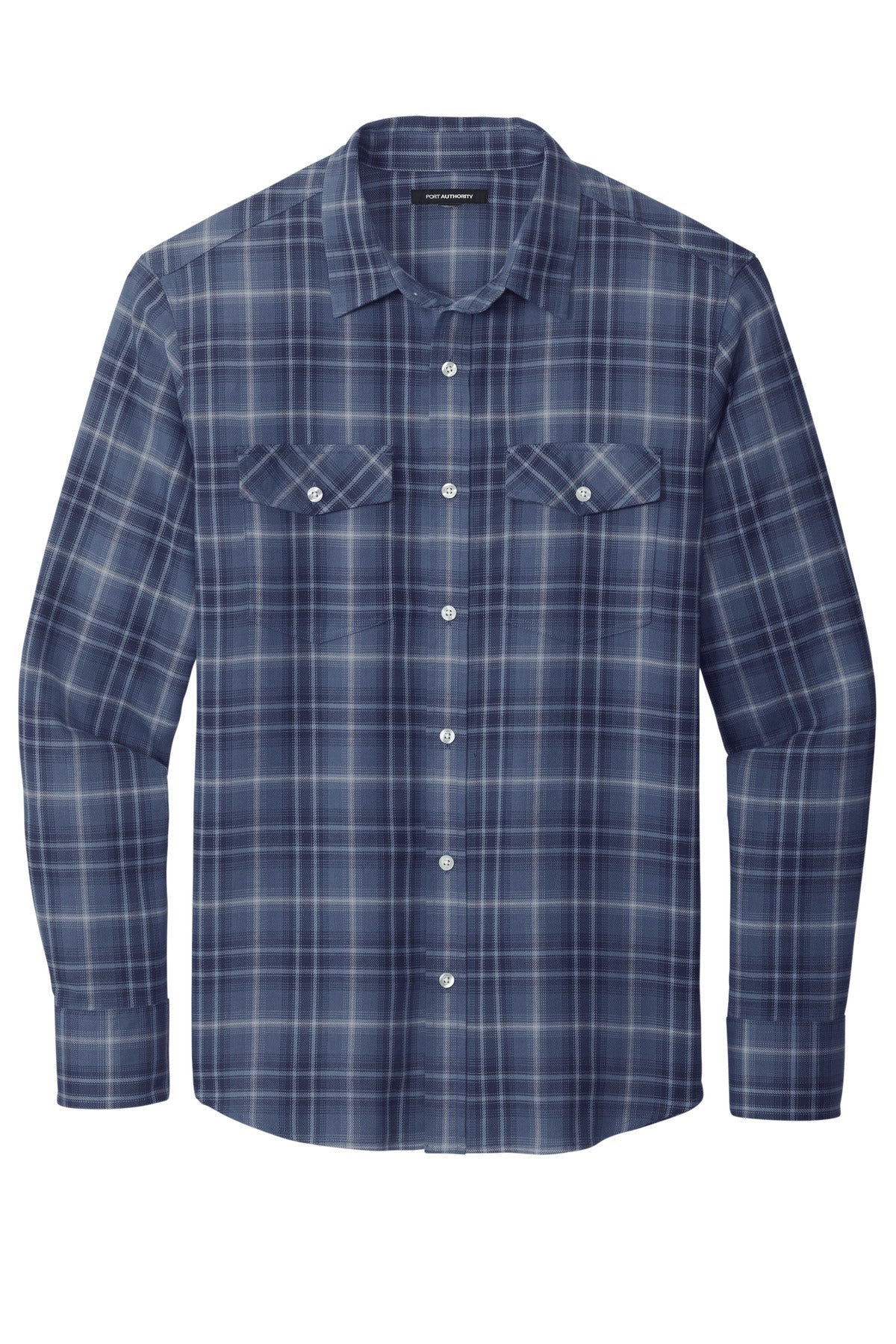 Ombre Plaid Long Sleeve Shirt