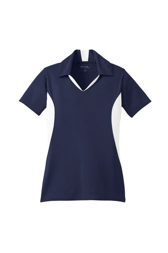 Ladies Performance Side Blocked Polo