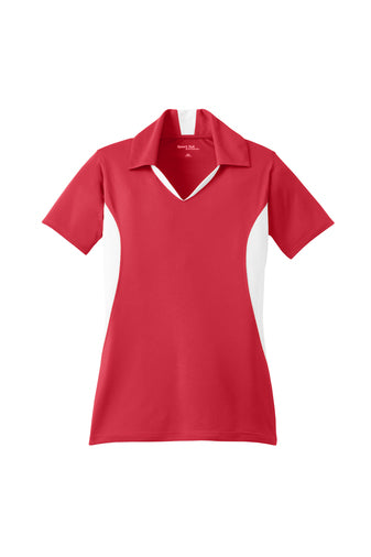 Ladies Performance Side Blocked Polo