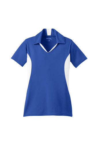 Ladies Performance Side Blocked Polo