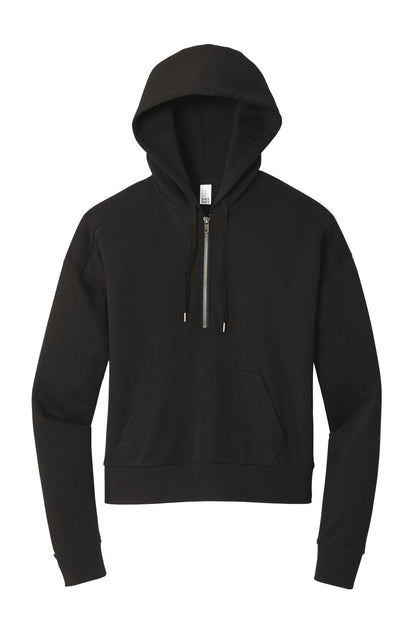 Ladie Perfect Tri-Blend Fleece Lightweight 1/2 Zip Pullover