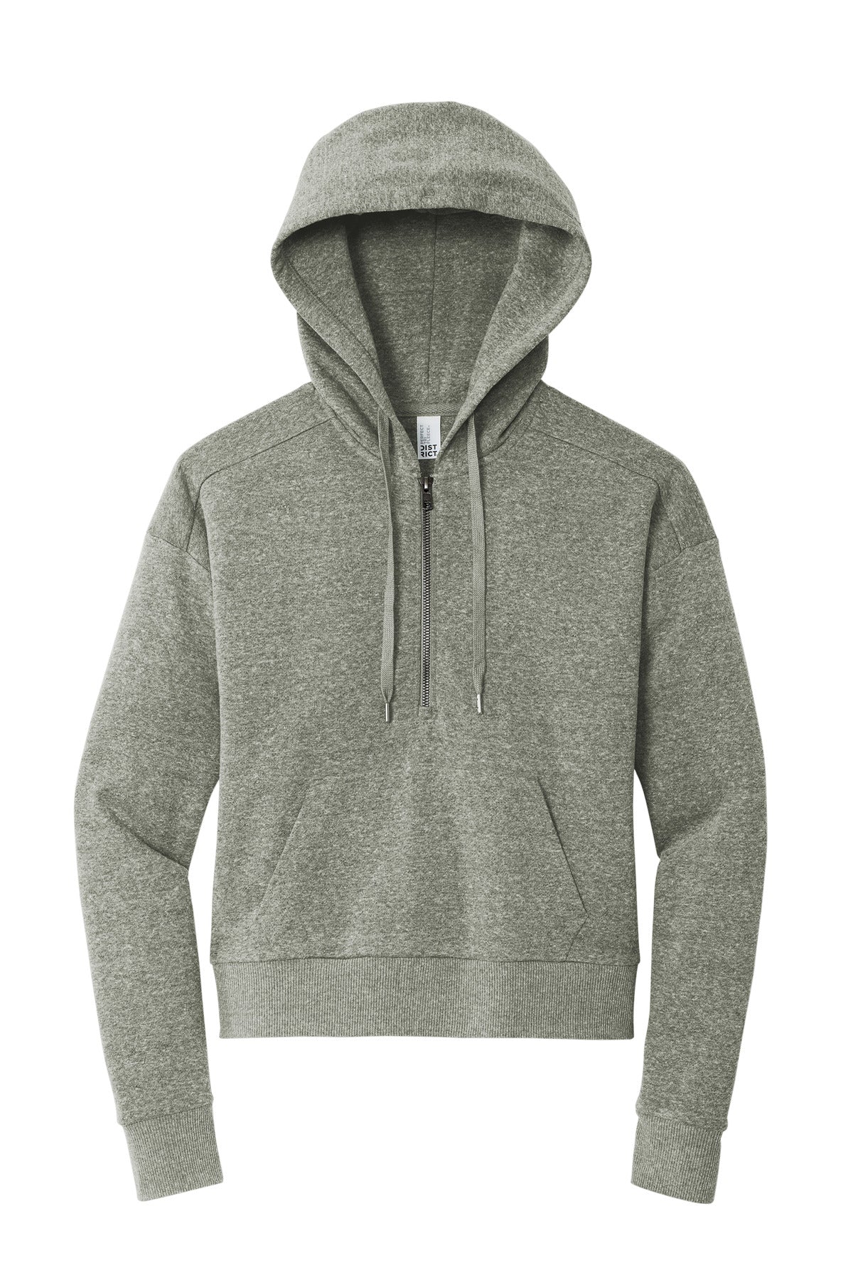 Ladie Perfect Tri-Blend Fleece Lightweight 1/2 Zip Pullover
